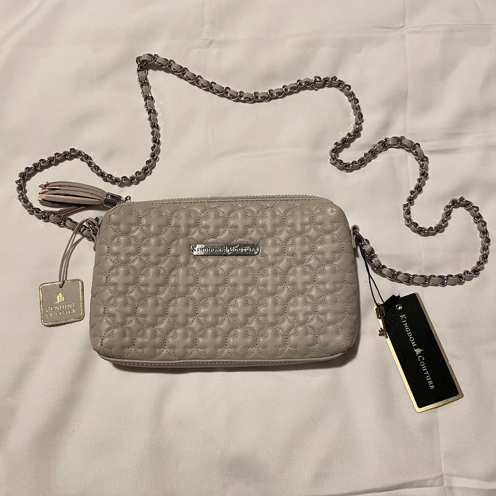 Disney Authentic Original Kingdom Couture Crossbody Bag Tan NWT